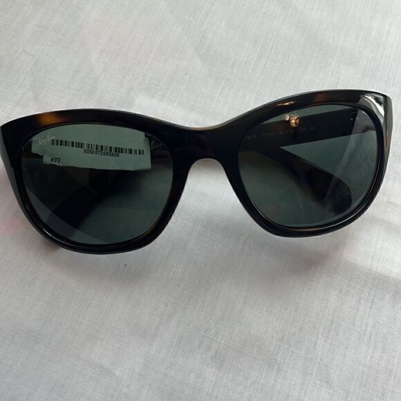 Ray-Ban RB4216 Women\'s Sunglasses 601/11 Polished Havana LENSES Green NWT $229